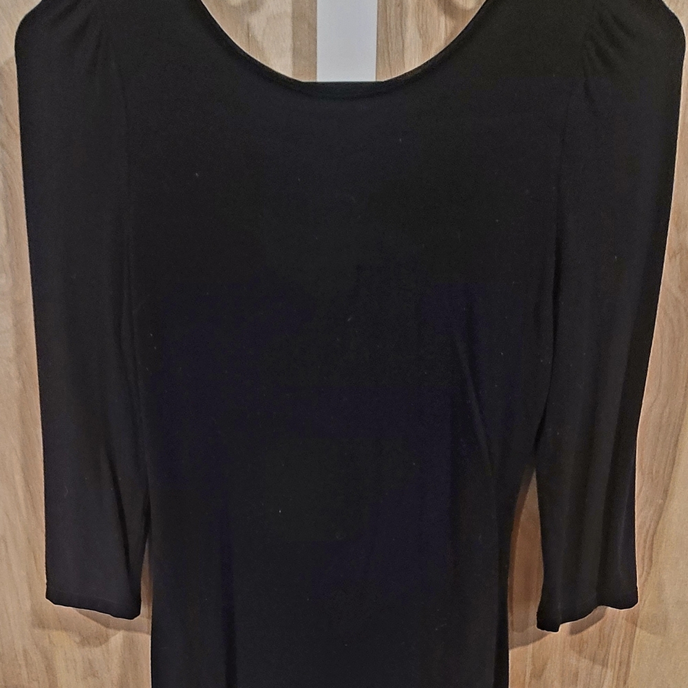 White House Black Market Black Blouse